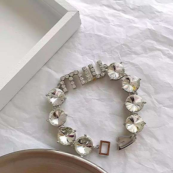 Miu Miu Rhinestone Bracelet - Picture 1 of 2
